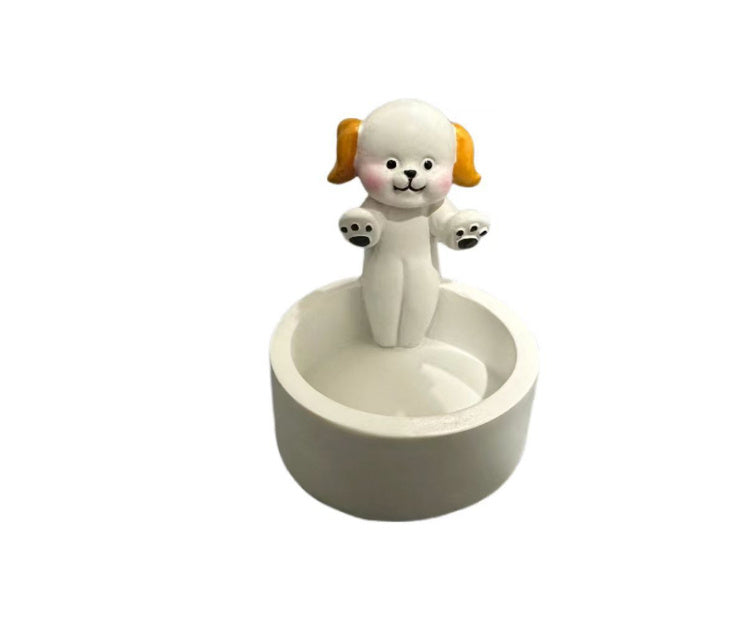 Cat Candlestick Holder Cute Kitten Candle Holder Creative Aromatherapy Candle Holder Home Desktop Decorative Ornaments