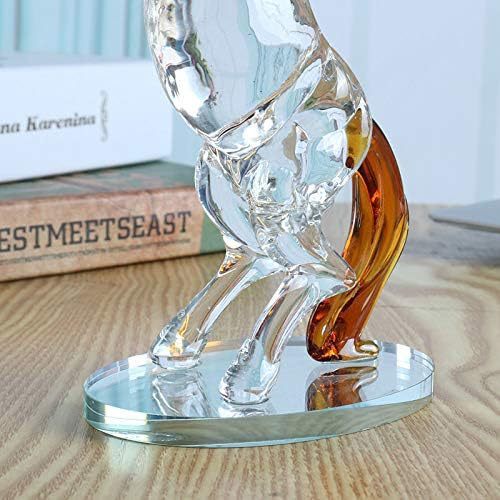 Crystal Glass Horse Statue Animal Table Decoration